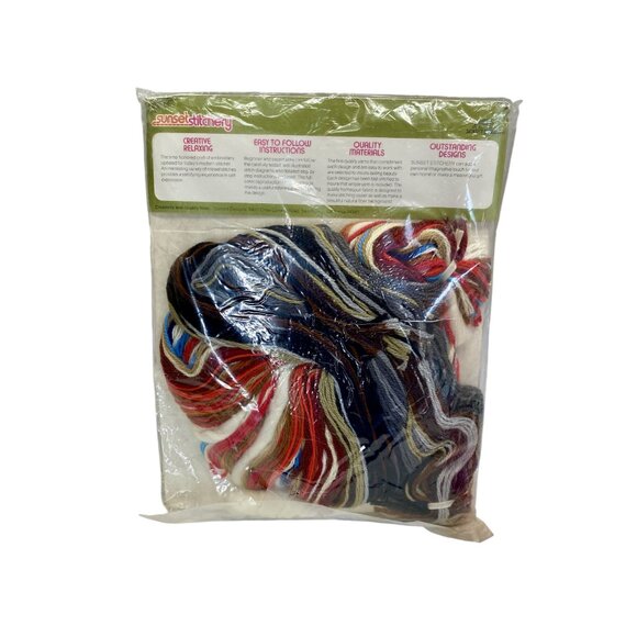 Sunset Stitchery "Indian Chief" Native American Embroidery Kit - Picture 4 of 4